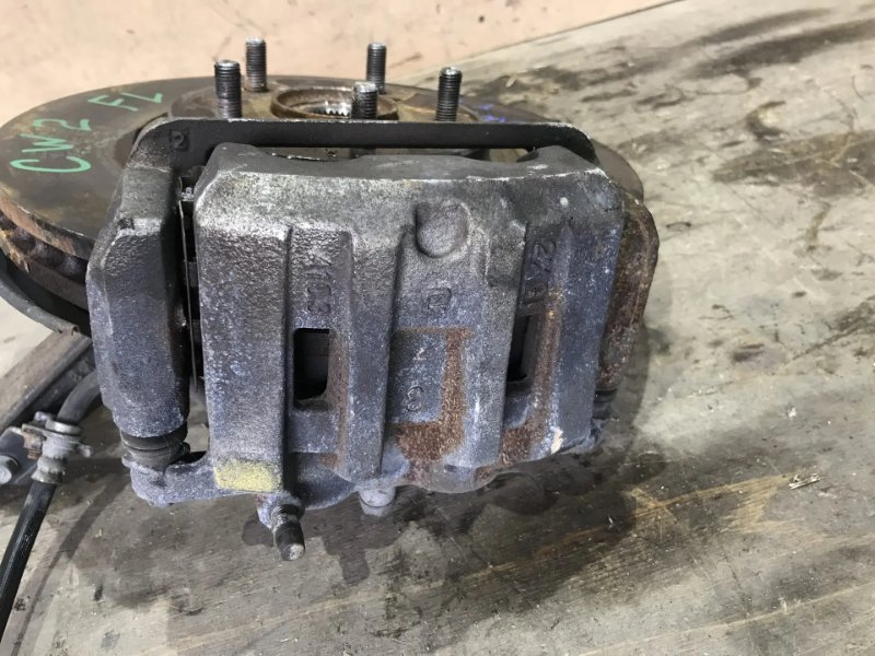 Суппорт HONDA ACCORD CW2 K24A 2013 передний левый (б/у)