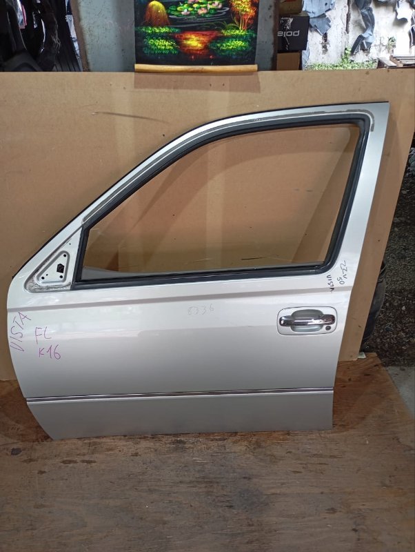 Дверь TOYOTA VISTA ZZV50 1ZZ-FE 2003 передняя левая (б/у)
