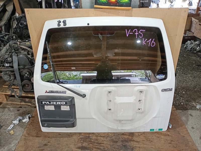 Дверь задняя MITSUBISHI PAJERO V75W 6G74 2002 (б/у)