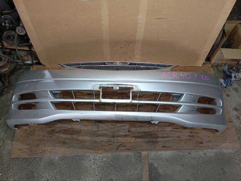 Бампер TOYOTA ESTIMA ACR40 2AZ-FE 2002 передний (б/у)