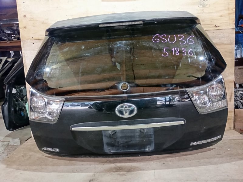 Дверь задняя TOYOTA HARRIER GSU35 2GR-FE 2008 задняя (б/у)
