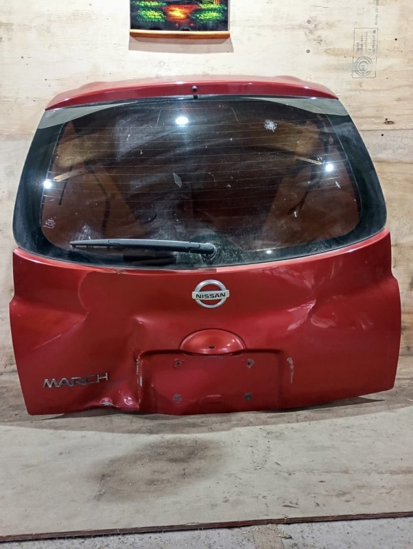 Стекло двери 5-й NISSAN MARCH AK12 CR14 2009 заднее (б/у)