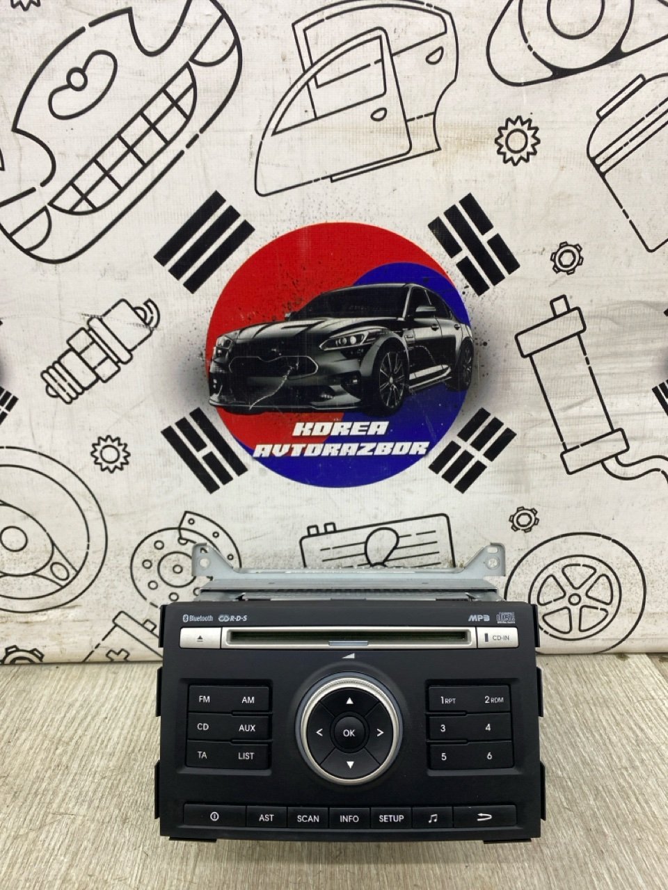 Запчасть магнитола Kia Ceed 2012 ED 961601H050 контрактная Магнитола Kia Ceed 2012 ED 961601H050 контрактная