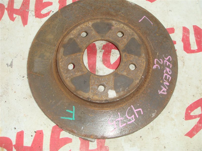 Тормозной диск Nissan Serena FC26 MR20DD передний (б/у)