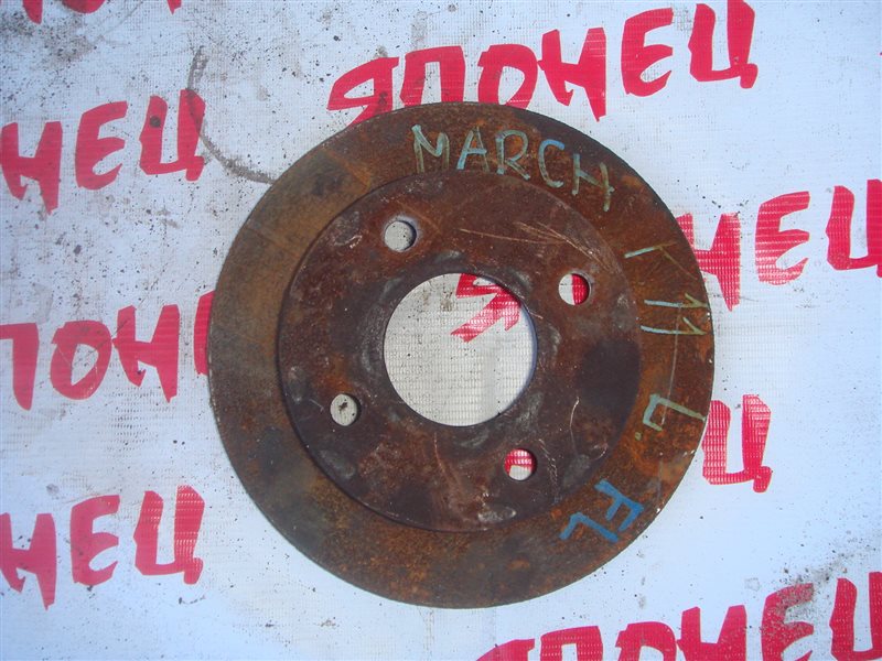 Тормозной диск Nissan March K11 CG10DE передний (б/у)