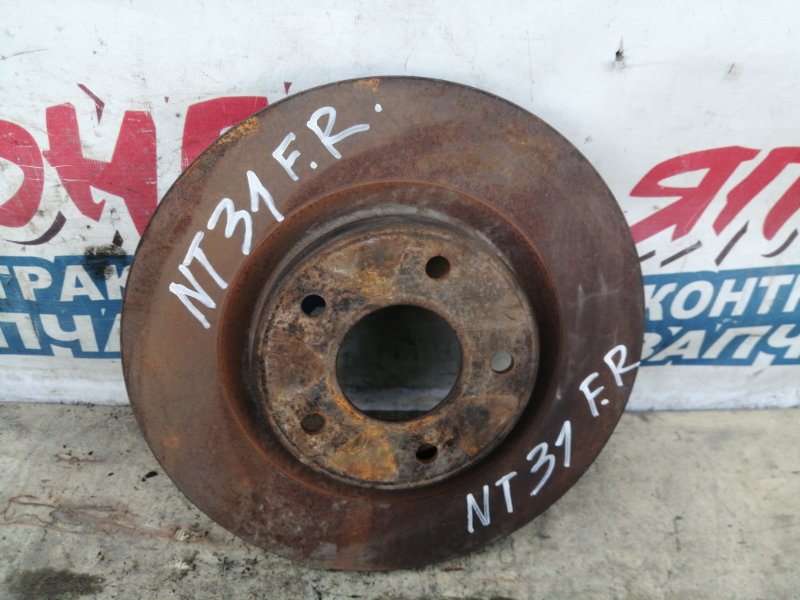 Тормозной диск Nissan Xtrail NT31 MR20DE передний (б/у)