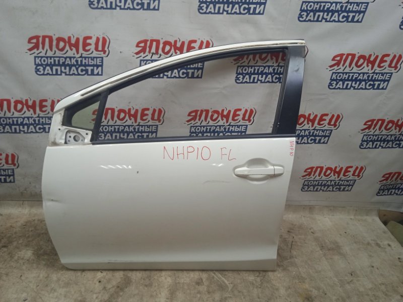 Дверь Toyota Aqua NHP10 1NZ-FXE передняя левая (б/у)