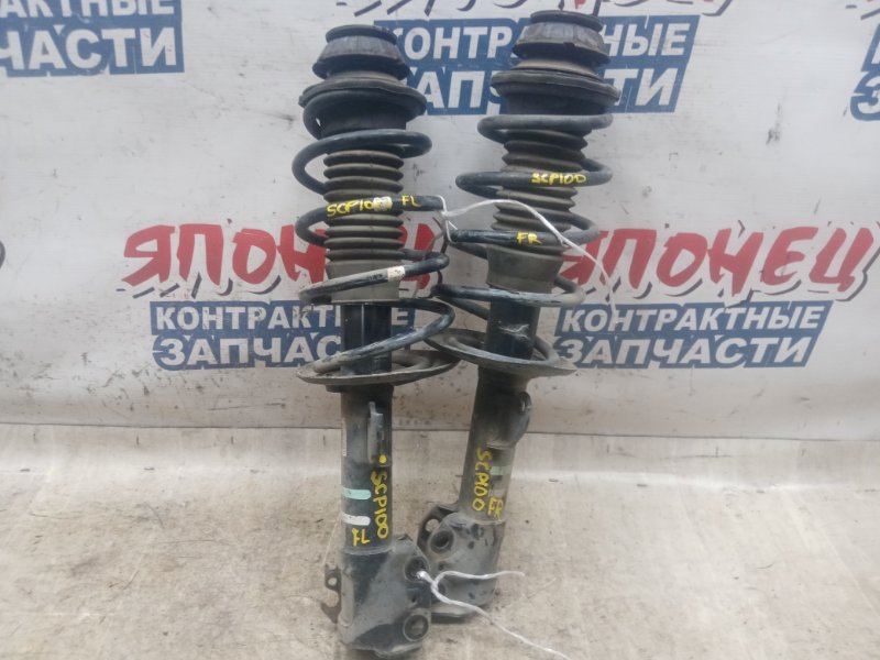 Стойка Toyota Ractis SCP100 2SZ-FE передняя (б/у)