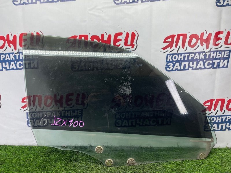 Стекло двери Toyota Mark Ii JZX100 1JZ-GE переднее правое (б/у)