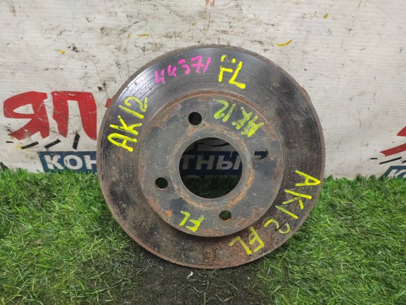 Тормозной диск Nissan March AK12 CR12DE передний (б/у)