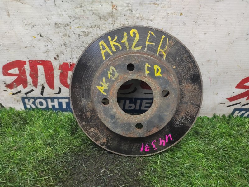 Тормозной диск Nissan March AK12 CR12DE передний (б/у)