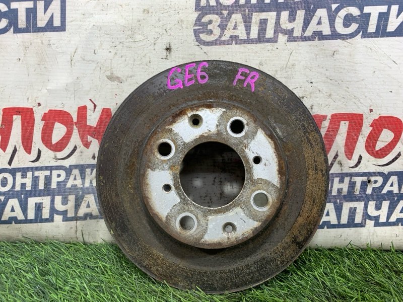 Тормозной диск Honda Fit GE6 L13A передний (б/у)
