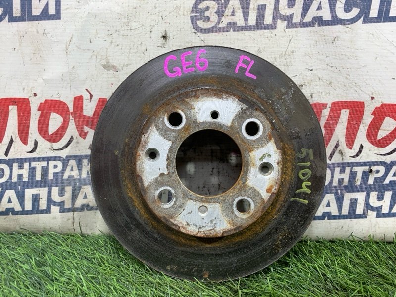 Тормозной диск Honda Fit GE6 L13A передний левый (б/у)