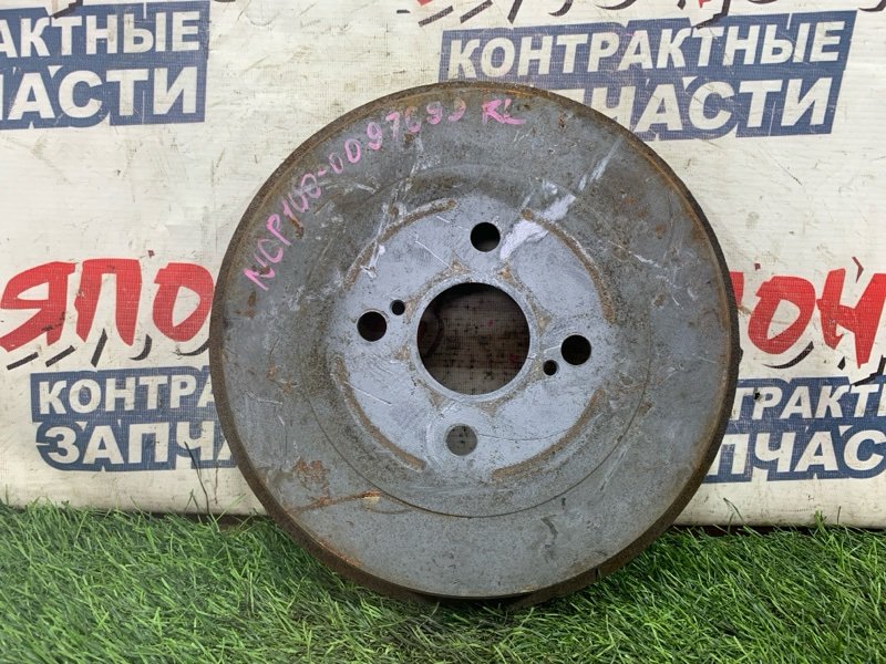 Тормозной барабан TOYOTA RACTIS NCP100 1NZ-FE задний (б/у)