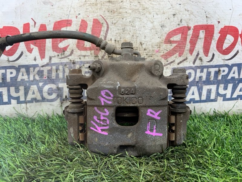 Суппорт TOYOTA PASSO KGC10 1KR-FE передний правый (б/у)