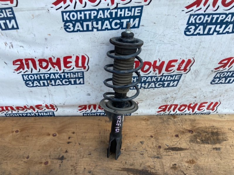 Стойка TOYOTA COROLLA FIELDER NZE161 1NZ-FE передняя (б/у)