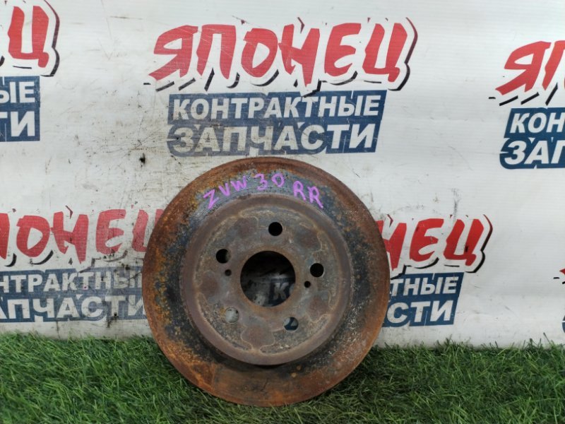 Тормозной диск TOYOTA PRIUS ZVW30 2ZR-FXE задний (б/у)
