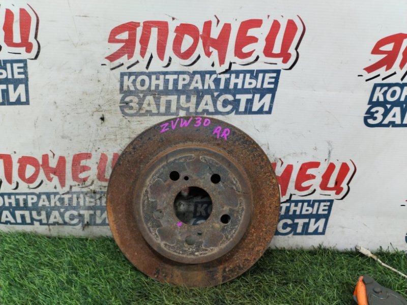 Тормозной диск TOYOTA PRIUS ZVW30 2ZR-FXE задний (б/у)