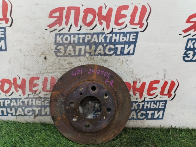 Тормозной диск HONDA FIT GD1 L13A передний (б/у)