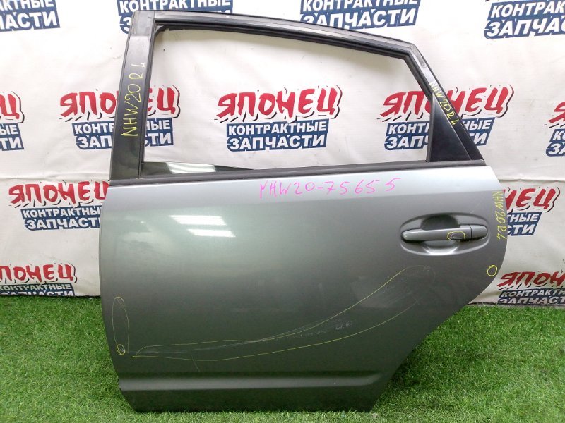 Дверь TOYOTA PRIUS NHW20 1NZ-FXE 2004 задняя левая (б/у)
