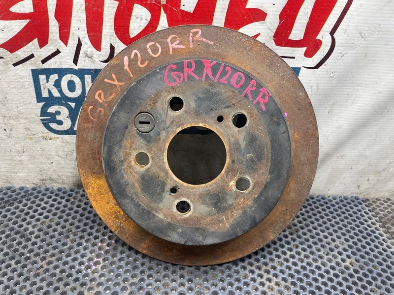 Тормозной диск TOYOTA MARK X GRX120 4GR-FSE задний (б/у)