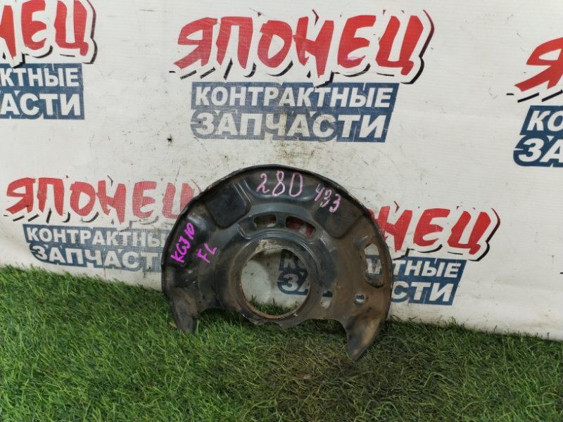 Щиток тормозного диска TOYOTA IQ KGJ10 1KR-FE передний левый (б/у)