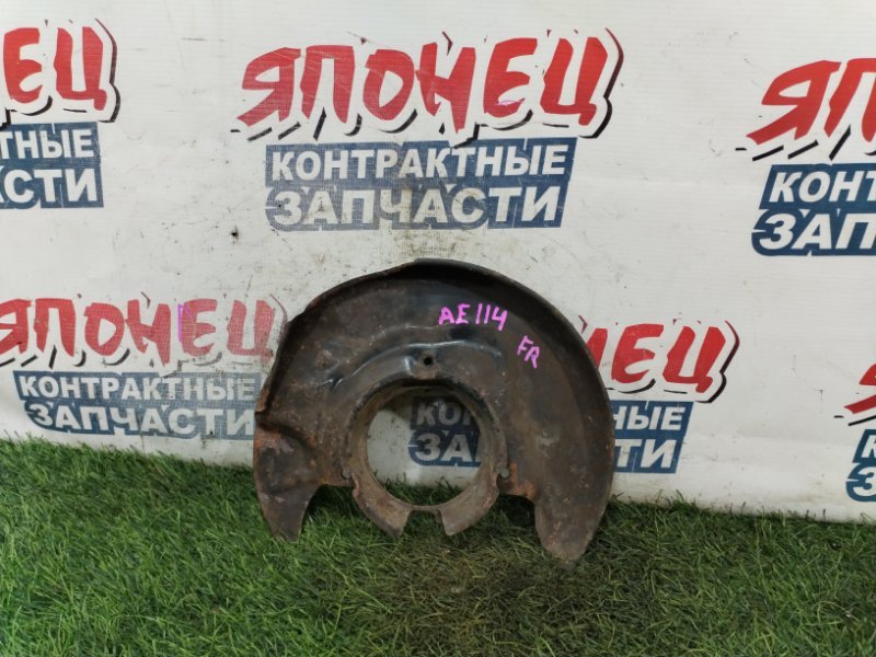 Щиток тормозного диска TOYOTA SPRINTER CARIB AE114 4A-FE передний правый (б/у)