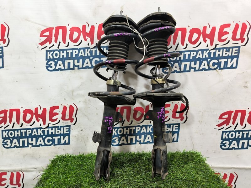 Стойка TOYOTA COROLLA RUNX NZE121 1NZ-FE 2001 передняя (б/у)