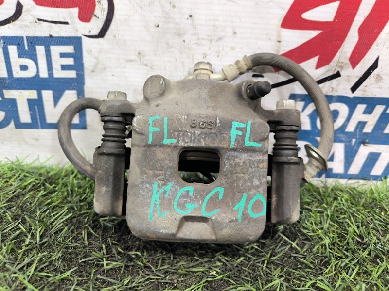 Суппорт TOYOTA PASSO KGC10 1KR-FE передний левый (б/у) Суппорт TOYOTA PASSO KGC10 1KR-FE передний левый (б/у)