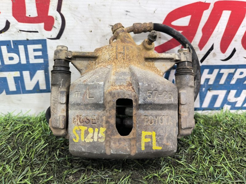Суппорт TOYOTA CALDINA ST215 3S-FE передний левый (б/у) Суппорт TOYOTA CALDINA ST215 3S-FE передний левый (б/у)