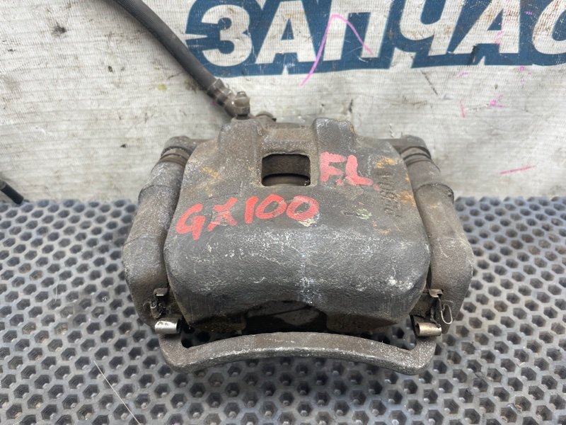 Суппорт TOYOTA CHASER GX100 1G-FE передний левый (б/у) Суппорт TOYOTA CHASER GX100 1G-FE передний левый (б/у)