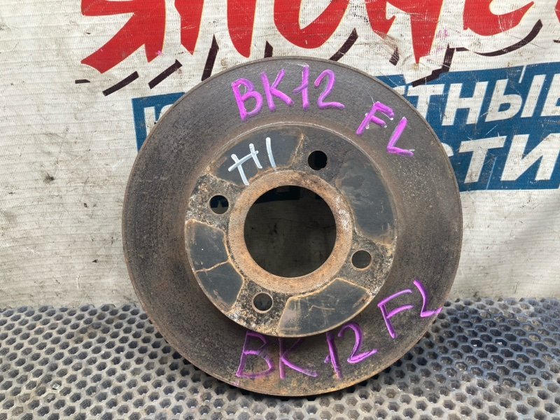 Тормозной диск NISSAN MARCH BK12 CR14DE передний (б/у)