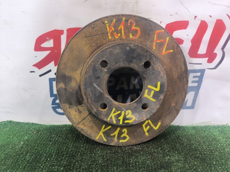 Тормозной диск NISSAN MARCH K13 HR12DE передний (б/у)