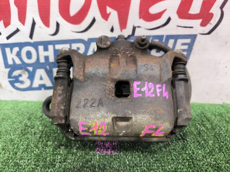 Суппорт NISSAN NOTE E12 HR12DE передний левый (б/у)