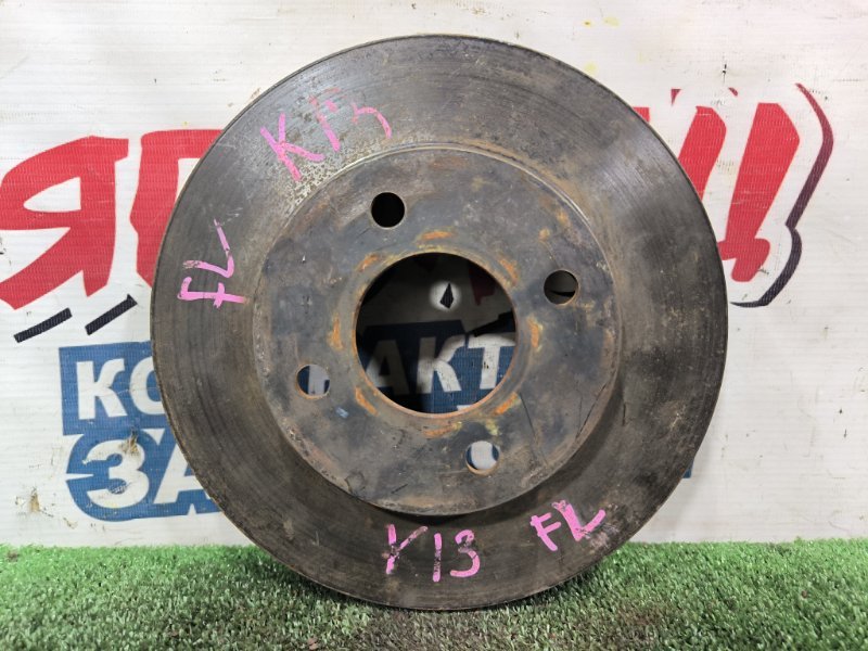 Тормозной диск NISSAN MARCH K13 HR12DE передний (б/у)