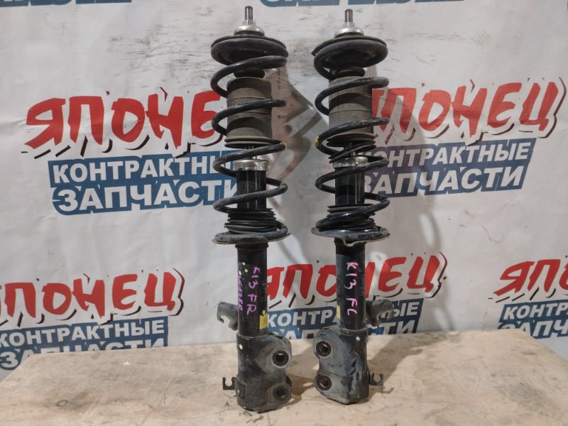 Стойка NISSAN MARCH K13 HR12DE передняя (б/у)