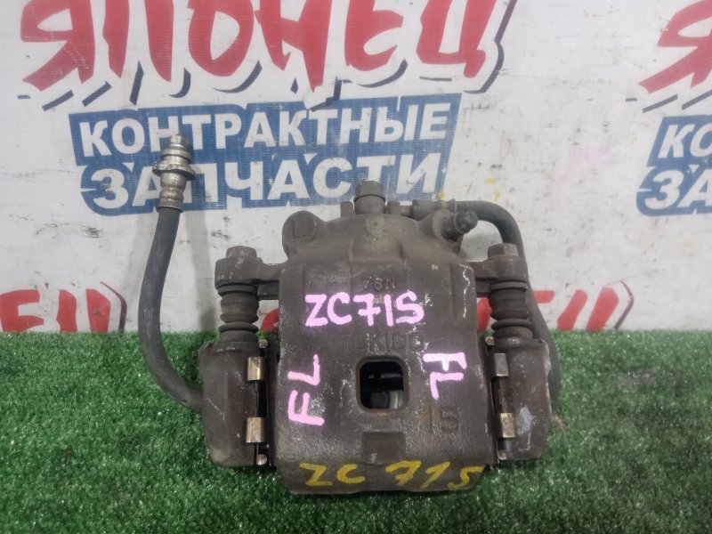 Суппорт SUZUKI SWIFT ZC71S K12B передний левый (б/у)