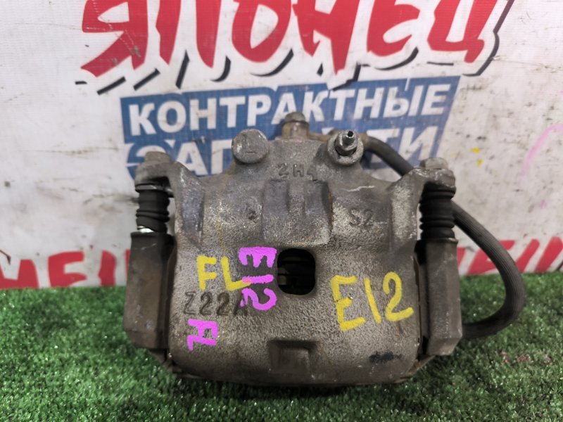 Суппорт NISSAN NOTE E12 HR12DE передний левый (б/у)