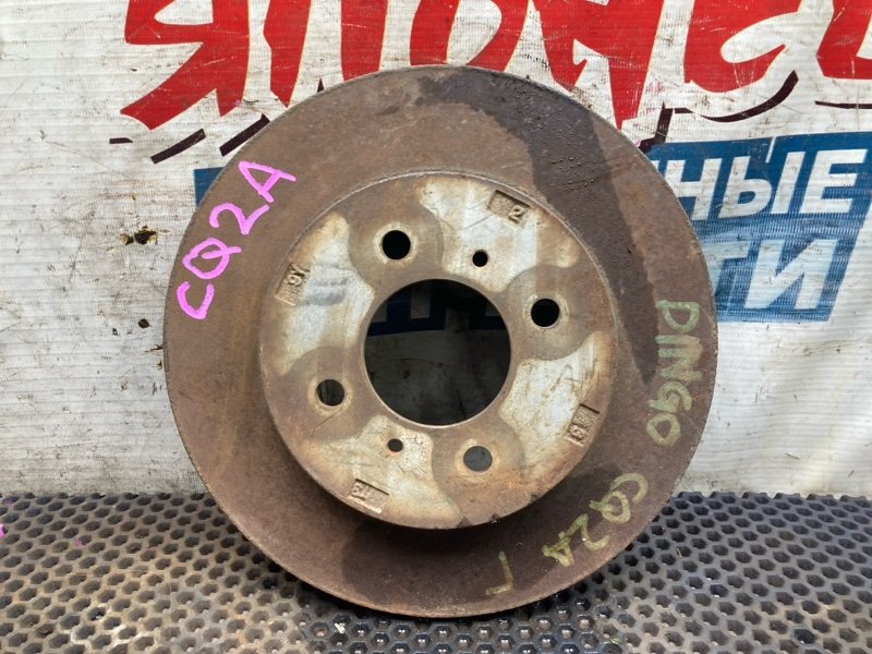Тормозной диск MITSUBISHI MIRAGE DINGO CQ2A 4G15 передний (б/у)