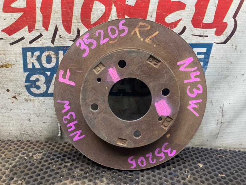 Тормозной диск MITSUBISHI CHARIOT N43W 4G63 передний (б/у)