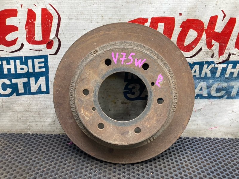 Тормозной диск MITSUBISHI PAJERO V75W 6G74 задний (б/у)