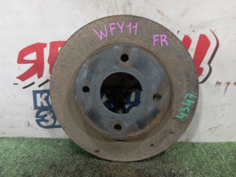 Тормозной диск NISSAN WINGROAD WFY11 QG15DE передний (б/у)