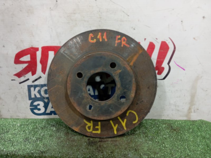 Тормозной диск NISSAN TIIDA C11 HR15DE передний (б/у)