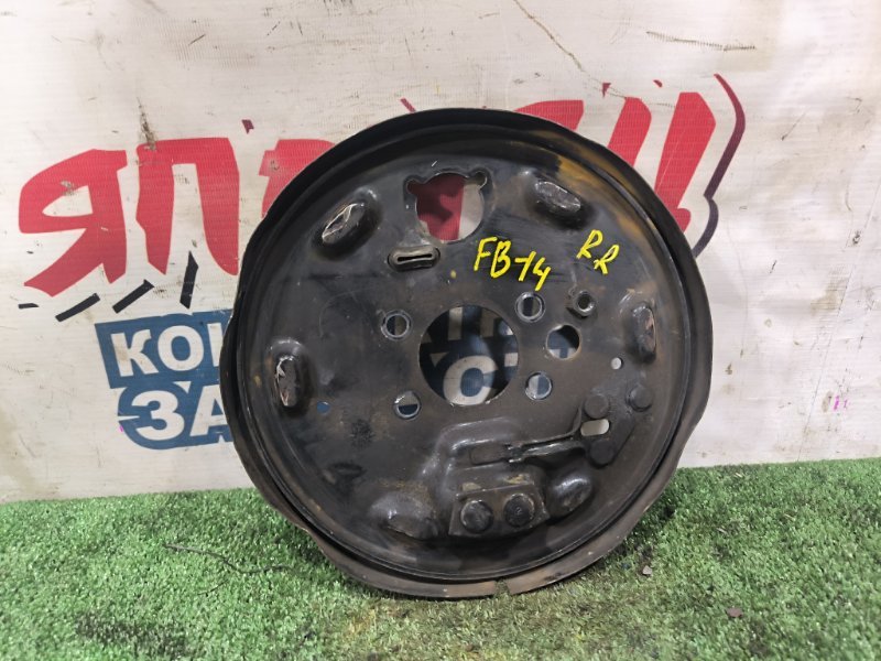Щиток тормозного механизма NISSAN SUNNY FB14 GA15DE задний правый (б/у)