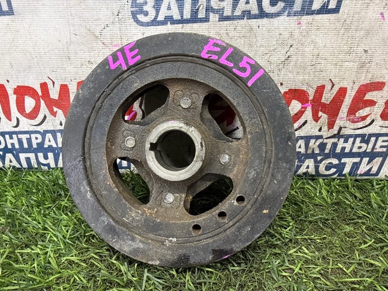 Шкив коленвала TOYOTA COROLLA II EL51 4E-FE (б/у)