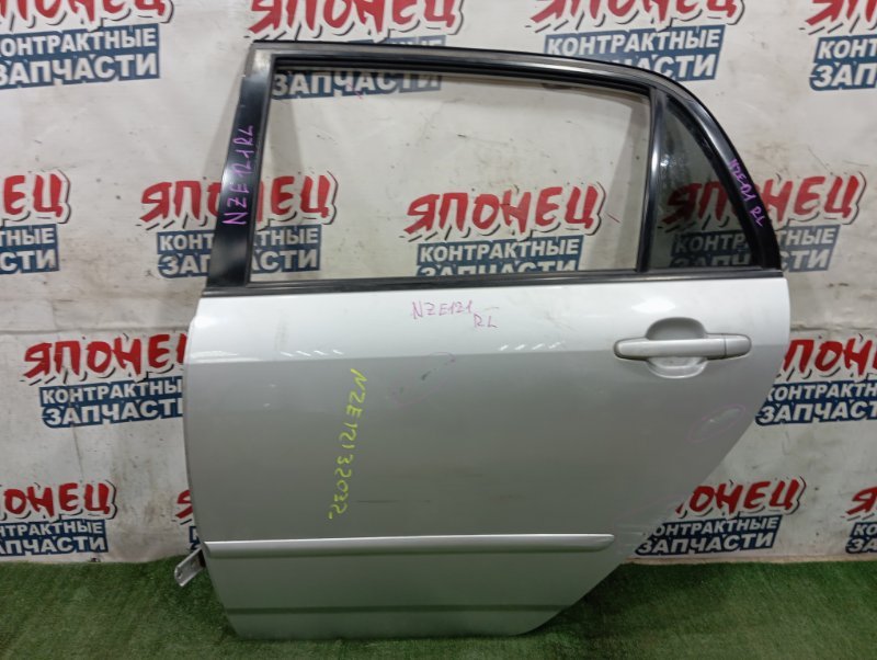 Дверь TOYOTA ALLEX NZE121 1NZ-FE 2002 задняя левая (б/у)