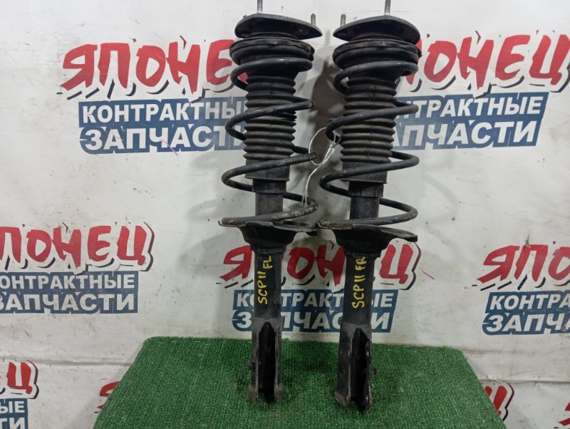 Стойка TOYOTA PLATZ SCP11 1SZ-FE 2000 передняя (б/у)