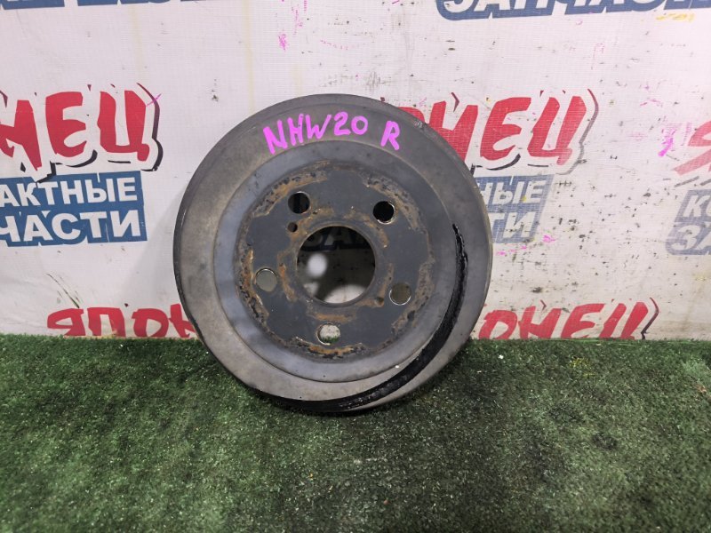 Тормозной барабан TOYOTA PRIUS NHW20 1NZ-FXE 2006 задний (б/у)