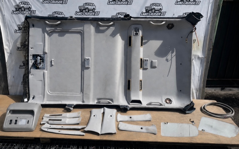 Обшивка потолка TOYOTA LAND CRUISER FZJ80 1FZ-FE (б/у)