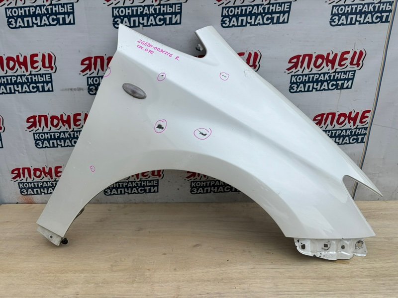 Крыло TOYOTA WISH ZGE20 2ZR-FAE 2010 переднее правое (б/у)